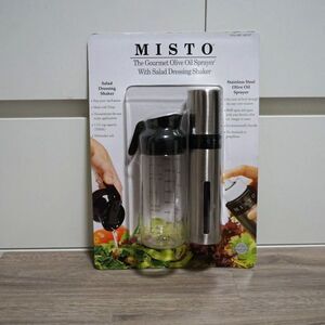 NEW! Misto Olive Oil Spray and Salad Dressing Dressing 2-in-1 Package